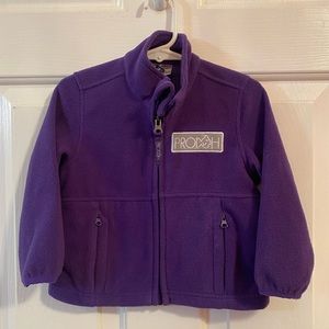 Baby girl purple Prodoh fleece jacket 18 months